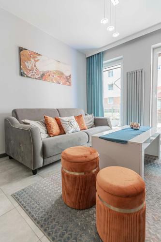 Wladyslawowo Apartment | Apartament Riwiera dla 2 par i 2 dzieci, 300 m od plaży