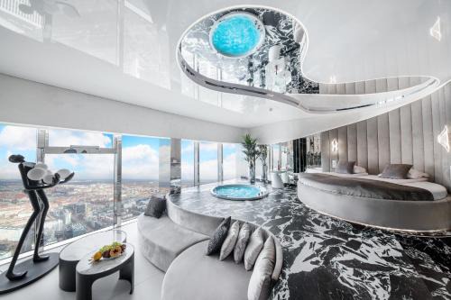 Krzyki Apartment | Apartamenty Sky Tower z Jakuzzi Przy Oknie