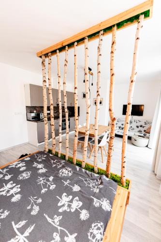 Zelezna Ruda Apartment | Apartmán v centru Železné Rudy se zahrádkou