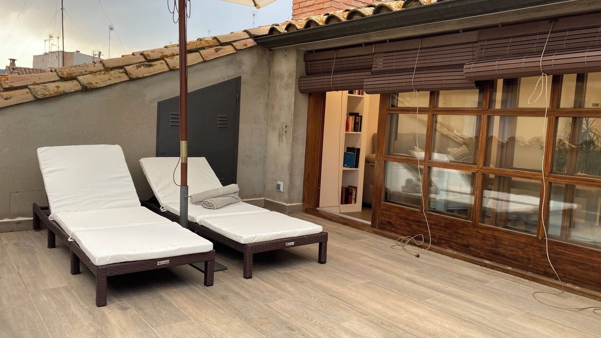 Santa Coloma de Farners Apartment | Apartment with two magnificent terraces for 2-3 people