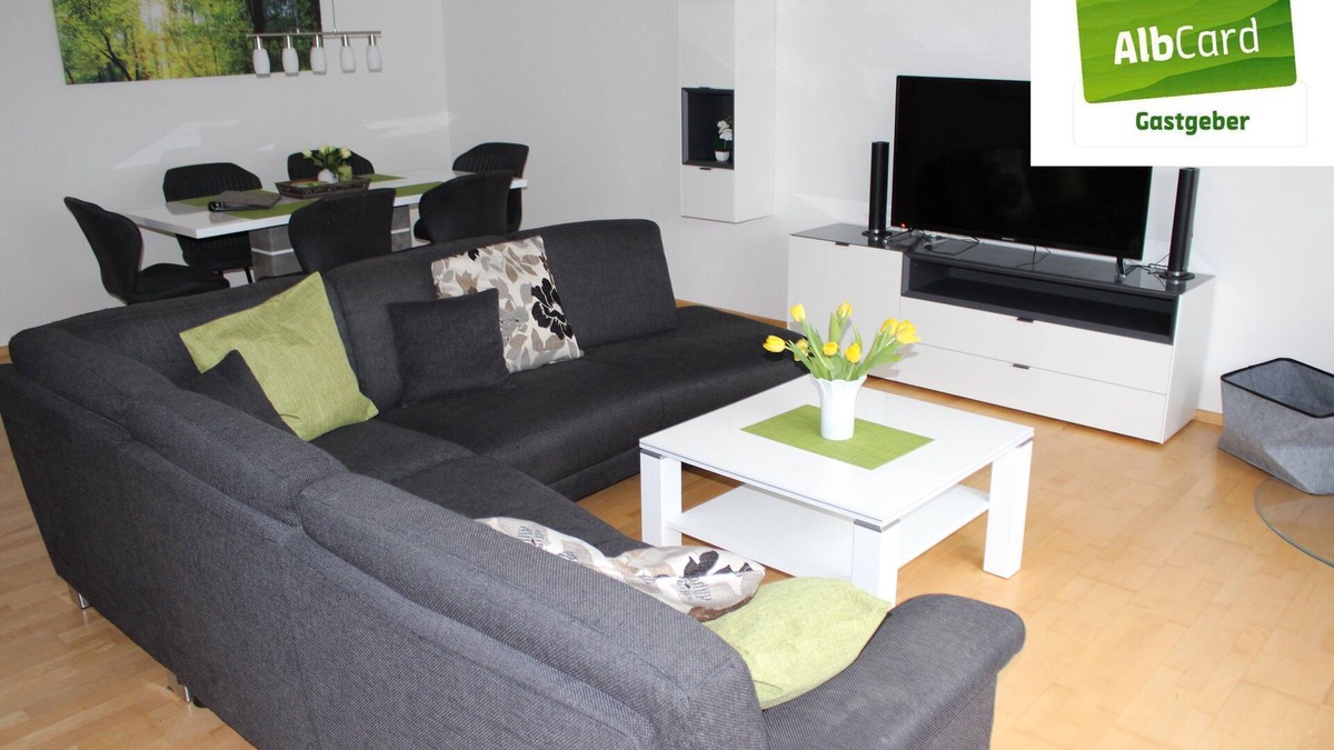 Erpfingen Apartment | "Apartment Albwiese*, ground floor 92sqm plus garden incl. AlbCard"