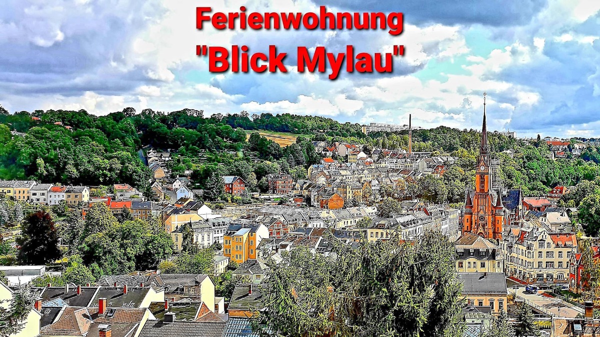 Mylau Apartment | Apartment "Blick Mylau" - near Plohn amusement park and the world's largest brick bridge