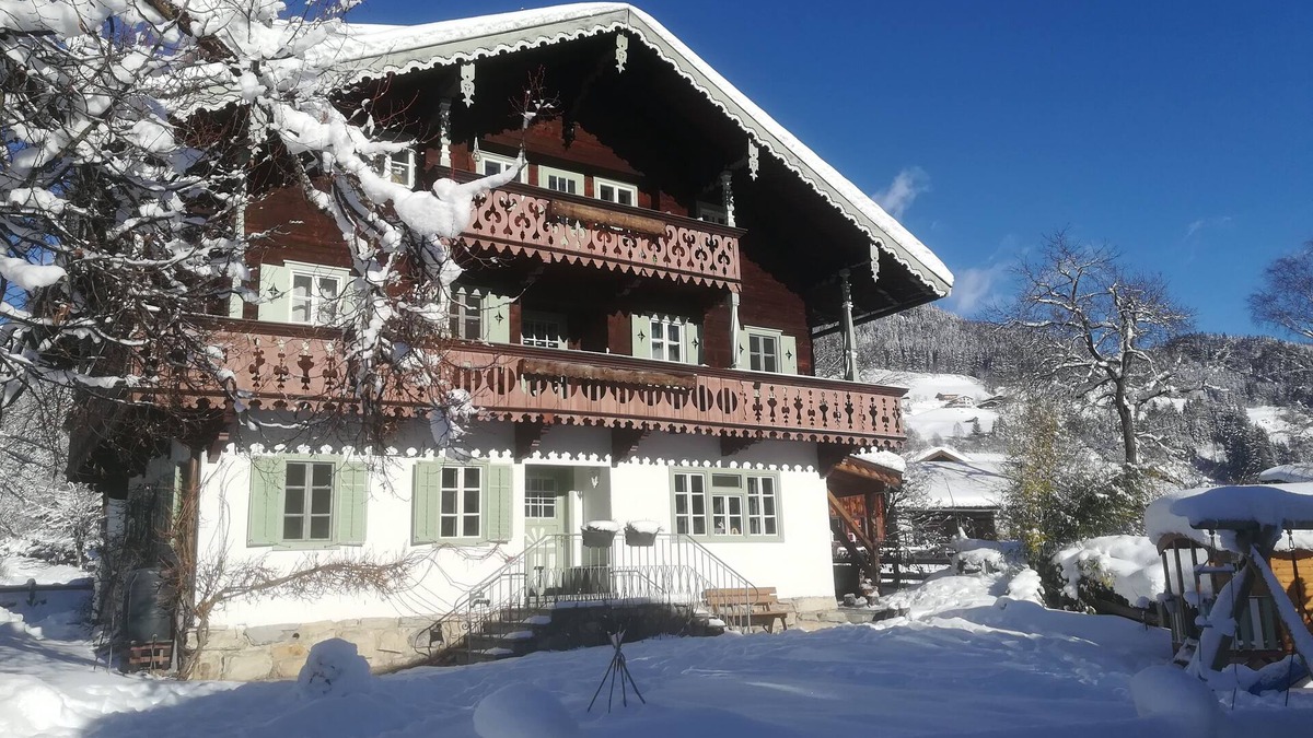 Muhlbach im Pinzgau Apartment | Apartment "Emerald" in traditional Austrian wooden chalet