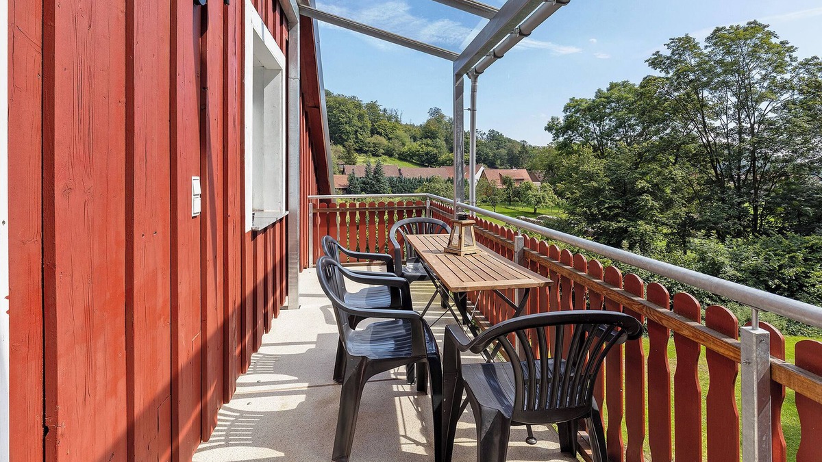 Steina Apartment | Apartment 'Fewo Mit Balkon Am Wald 2-4 Pers' with Mountain View, Private Garden and Wi-Fi