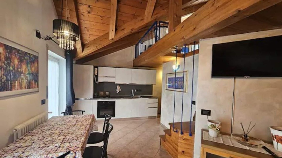 Ponte Arche Apartment | Apartment 'Mansarda Comano Terme' with Mountain View and Balcony