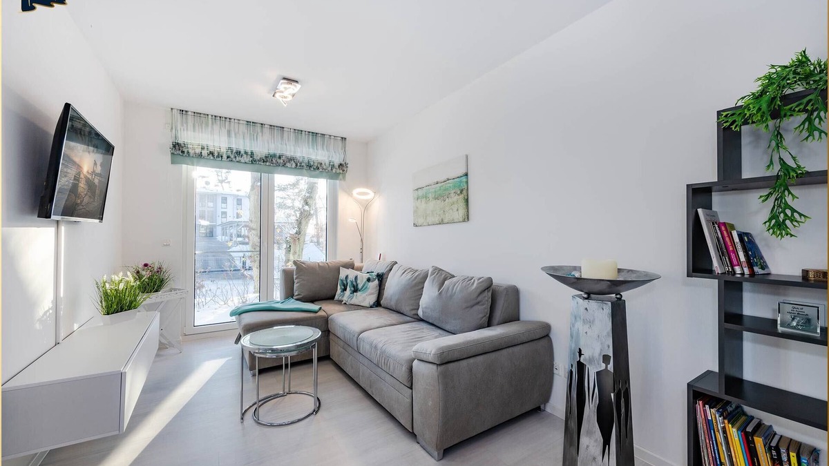 Zirchow Apartment | Apartment on the Szczecin Lagoon, with terrace, sauna and leisure area