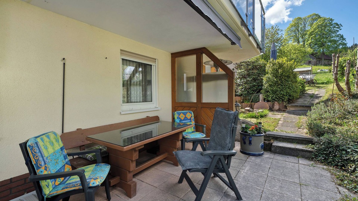 Sankt Georgen im Schwarzwald Apartment | Apartment 'Perkuhn' with Mountain View, Private Terrace and Wi-Fi