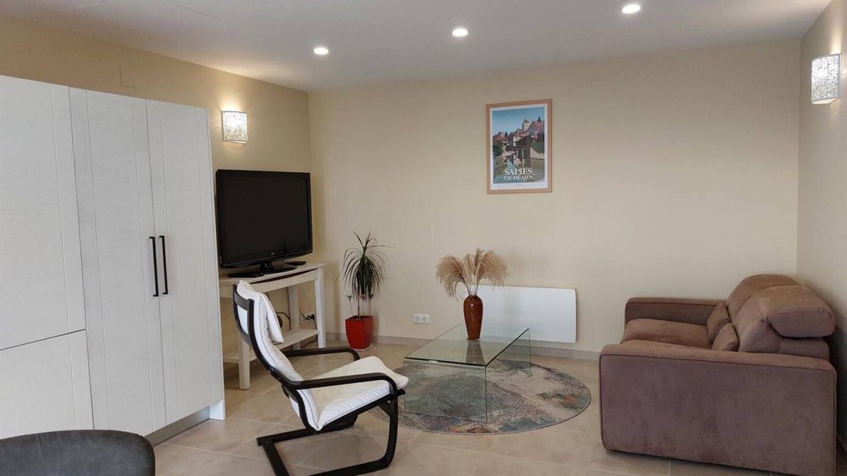 Salies-de-Bearn Apartment | Apartment 'Pyrenea' with Mountain View, Private Terrace and Wi-Fi