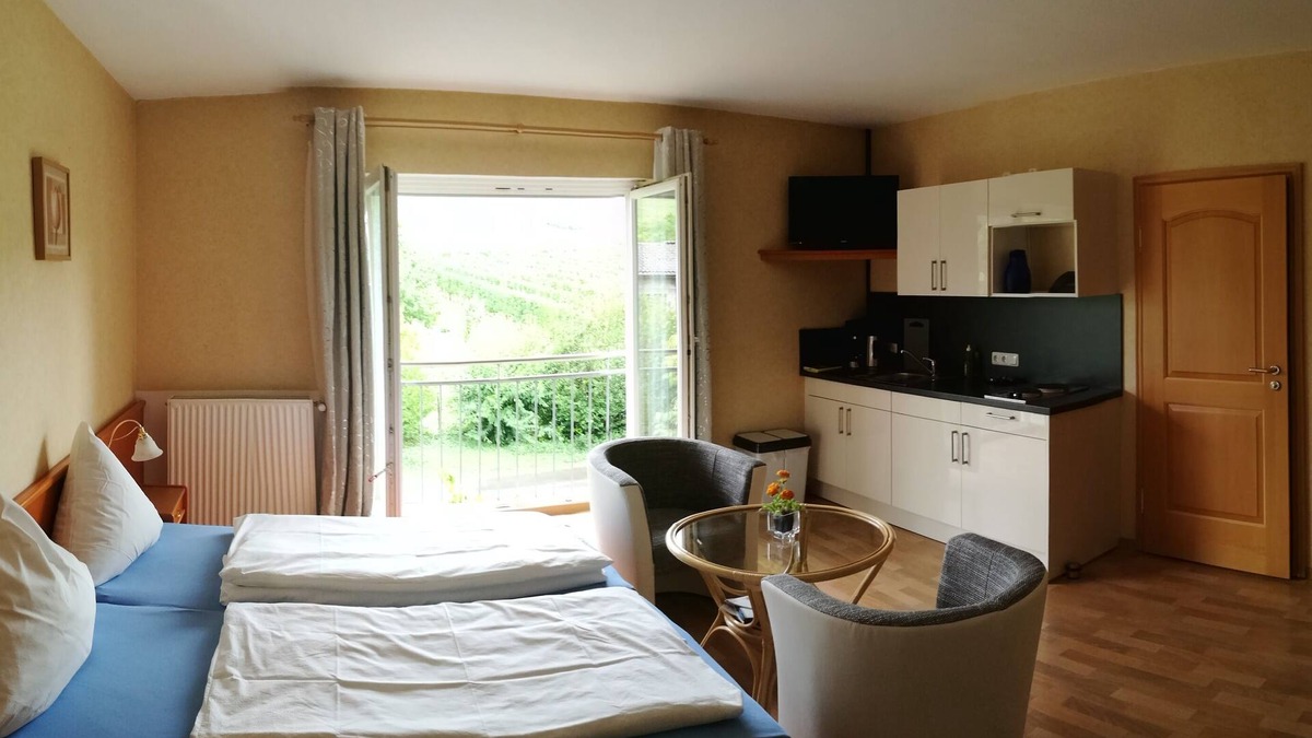 Brauneberg Apartment | Apartment-Superior-Private Bathroom-Blick auf die Weinberge 4