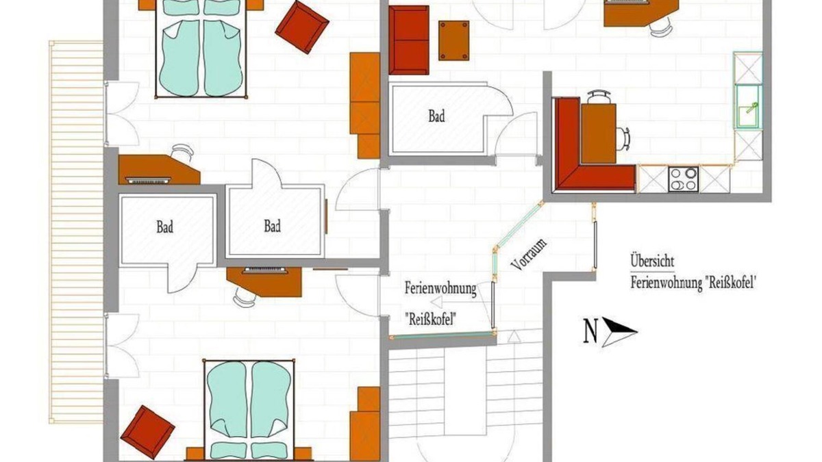 Steinfeld Bed & Breakfast | Apartment type Reißkofel - Waldpension Ranner