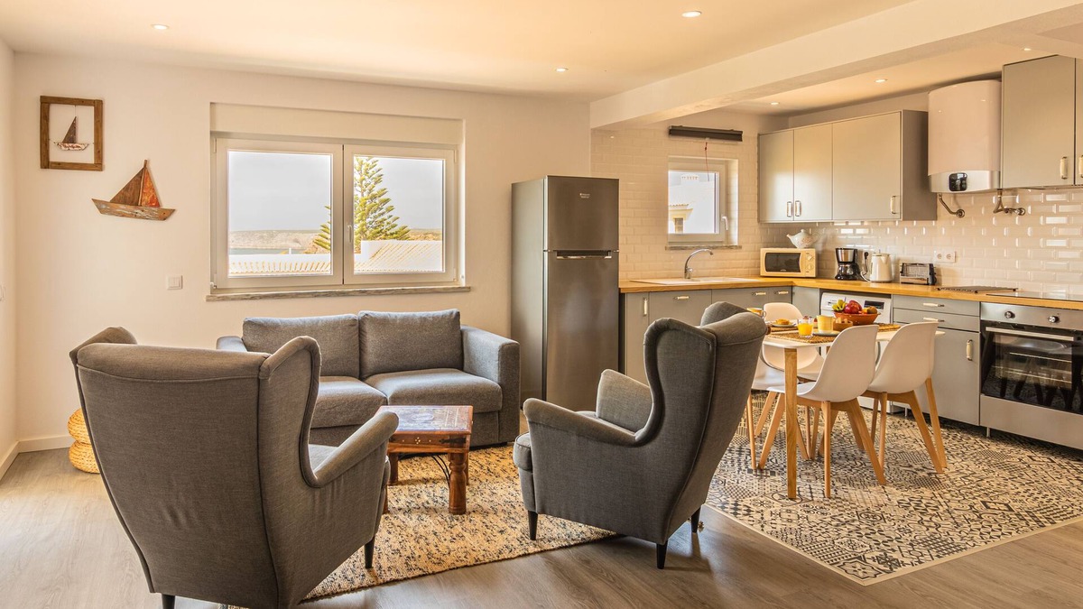 Sagres Apartment | Apartment WAZA - Terrace sea view 100m from the beach of Beliche - Wifi