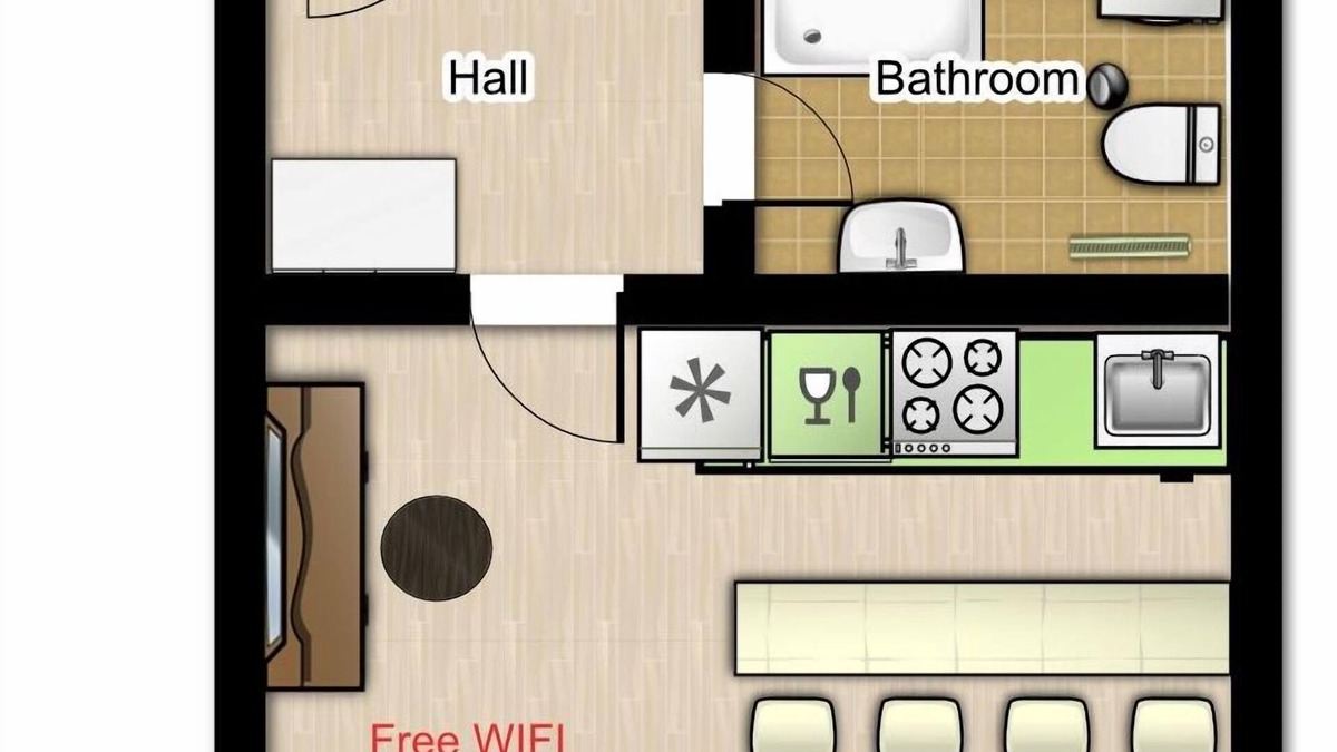 Karlovy Vary Apartment | Apartment with 1 room, kitchen and bathroom for 2-4 persons