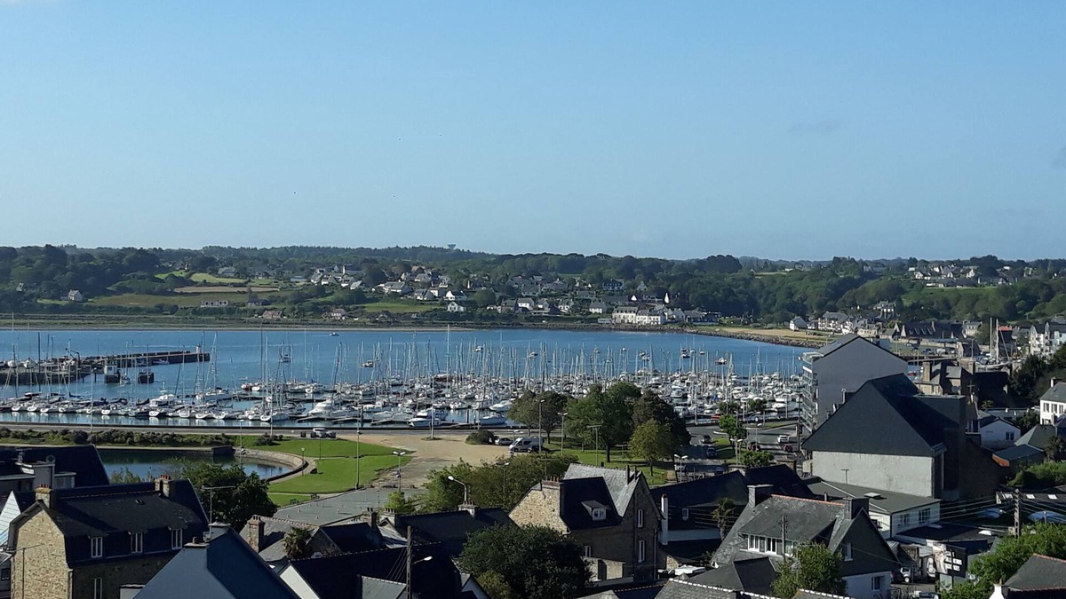 Perros-Guirec Apartment | Apartment with panoramic sea view over the bay of Perros Guirec