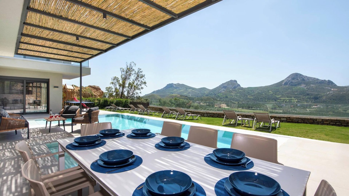 Agios Vasileios Villa | Aphrodite 3 - A Stylish Eco Villa near beaches
