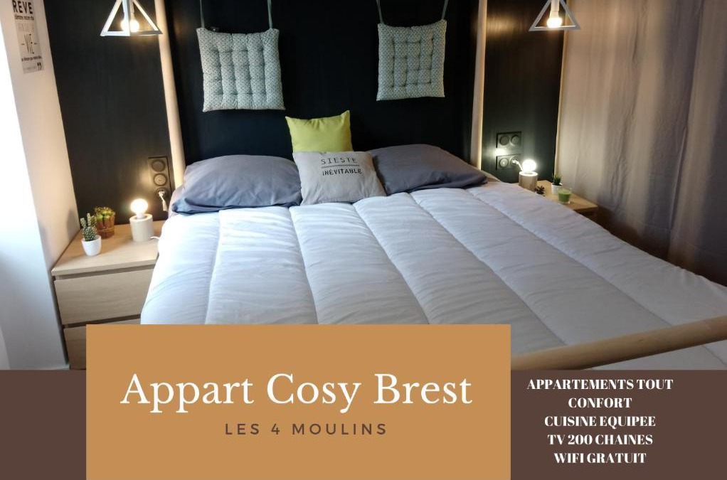 Rive Droite Apartment | Appart Cosy Brest (Les 4 moulins)