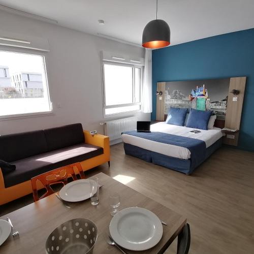 Republique - Les Ponts Apartment | Appart-Hotel Mer & Golf City Ile de Nantes