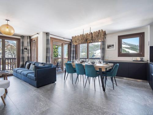 Courchevel Apartment | Appartement 4 adultes-2 enfants, proche pistes, 3 ch, cheminée, parking, Courchevel Moriond - FR-1-563-147