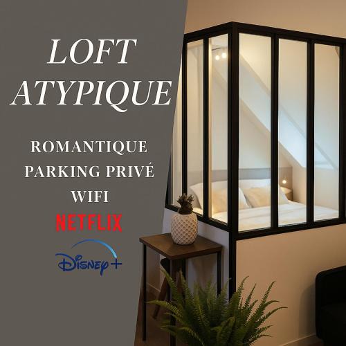 Amiens Apartment | Appartement Atypique- Esprit Atelier Loft - parking privé - Wifi - vidéo