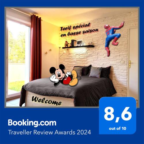 Chanteloup-en-Brie Apartment | Appartement avec salle de jeux privée,10min de disney transport en commun 6 couchages