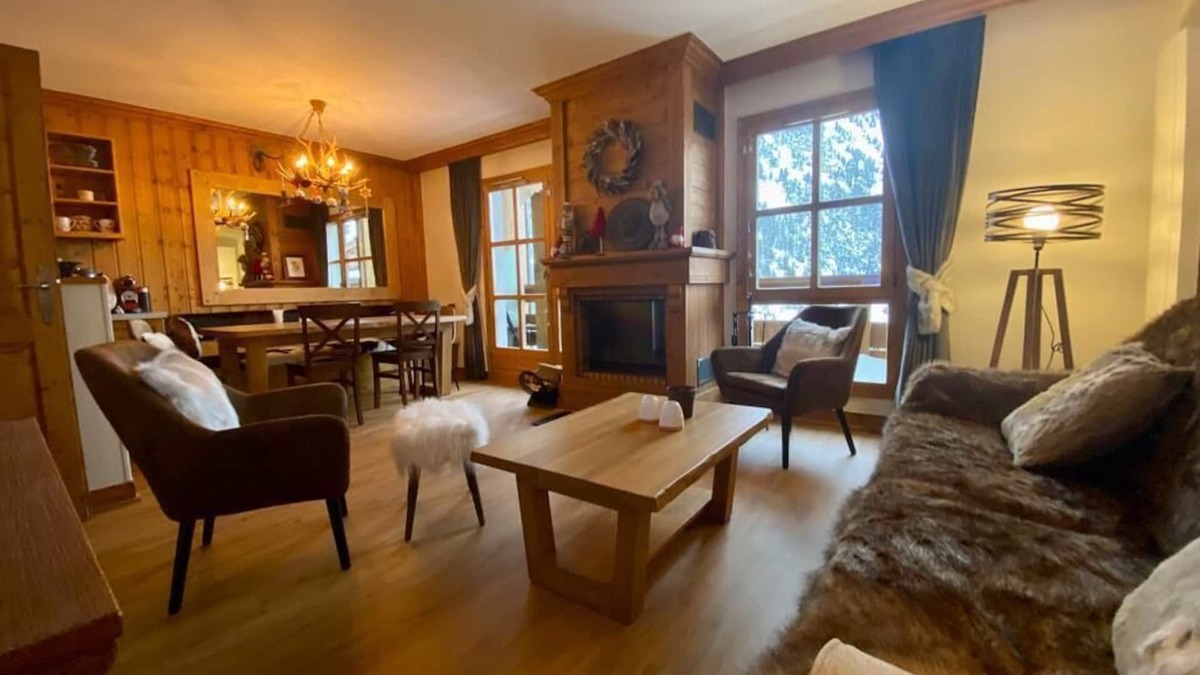 Arc-1950 Apartment | Appartement Duplex 2 Chambres Belle Vue Montagne Cheminee - Res Luxe 5 Etoiles