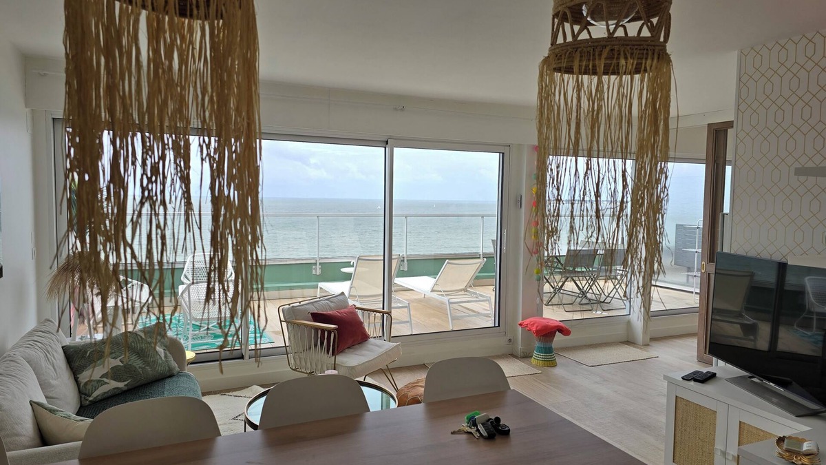 La Baule-Escoublac Apartment | Appartement vue Mer, Dernier Étage, Très Grande Terrasse, Milieu Baie La Baule