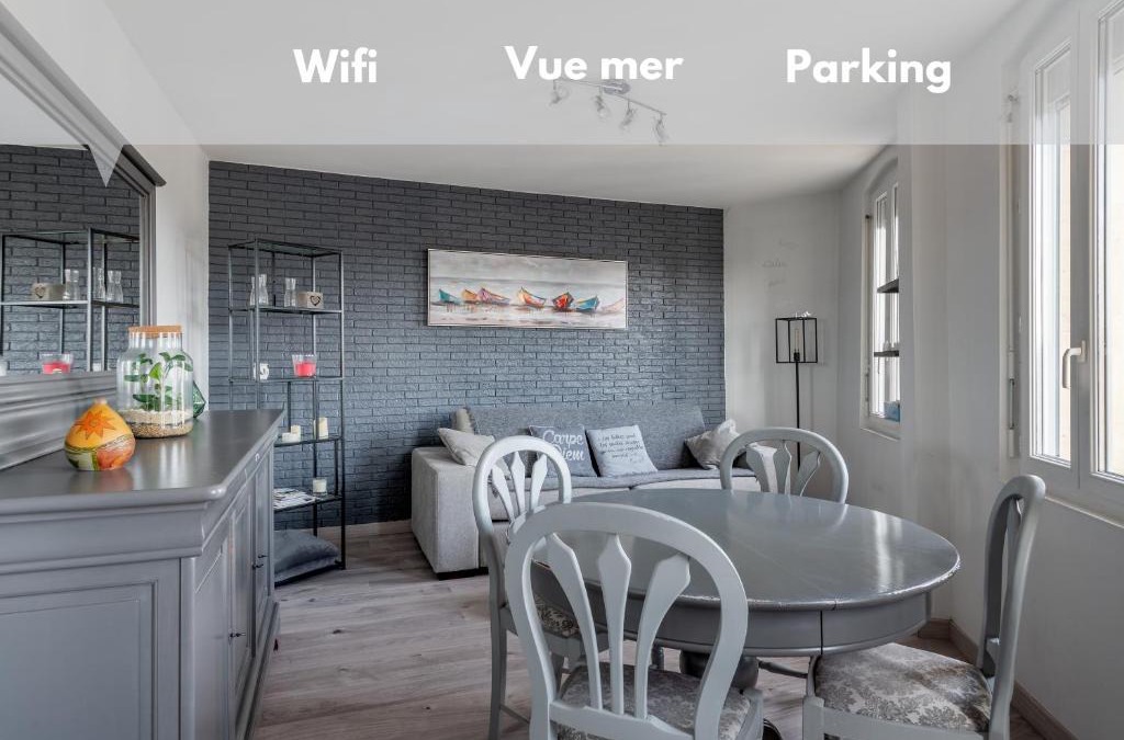 Courseulles-sur-Mer Apartment | Appartement près du port centre et plage - Vue mer