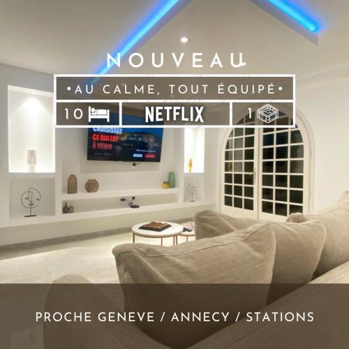 Fillinges Apartment | Appartement spacieux et lumineux - 10 personnes - entre lacs et montagnes