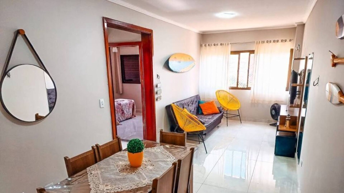 Jardim Belmar Apartment | Ar Condicionado Wi-fi Vaga Coberta Perto da Praia