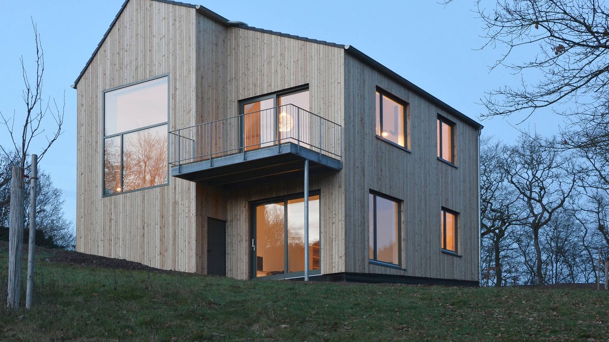 Schutz House | Architect house, new building of wooden house 2015 on 4000 m2 of meadows
