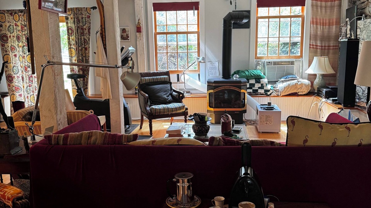 Rhinebeck House | Artist's Retreat: Farm Stay with Gas Fireplace, Sauna, and Saltwater Hot Tub