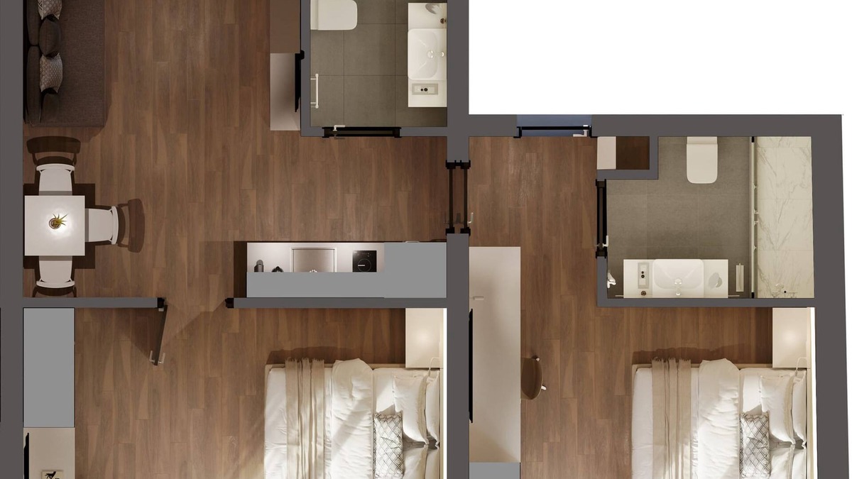 Kallithea Apartment | Athens Hill - Two Bedroom Apartment with Balcony