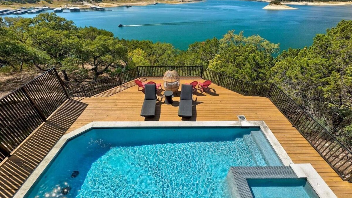 Volente House | Atlantis on Lake Travis - Pool/Hot Tub/Dock