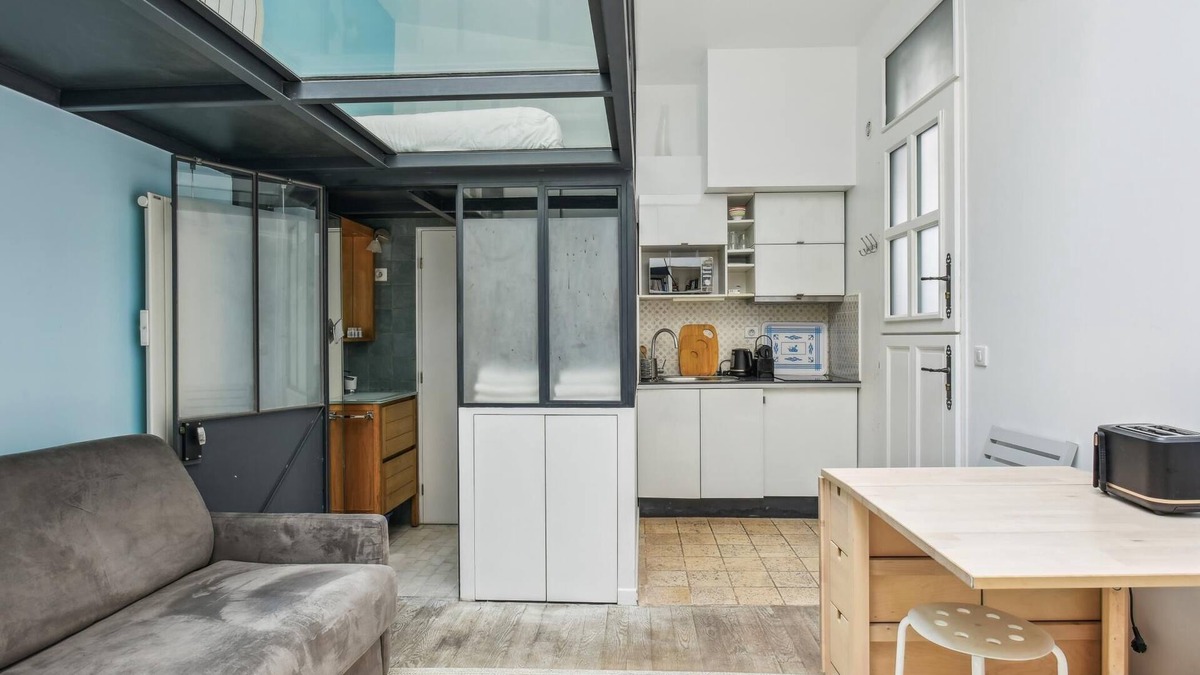 Notre-Dame-des-Champs Apartment | Atypical 3 person loft with AC