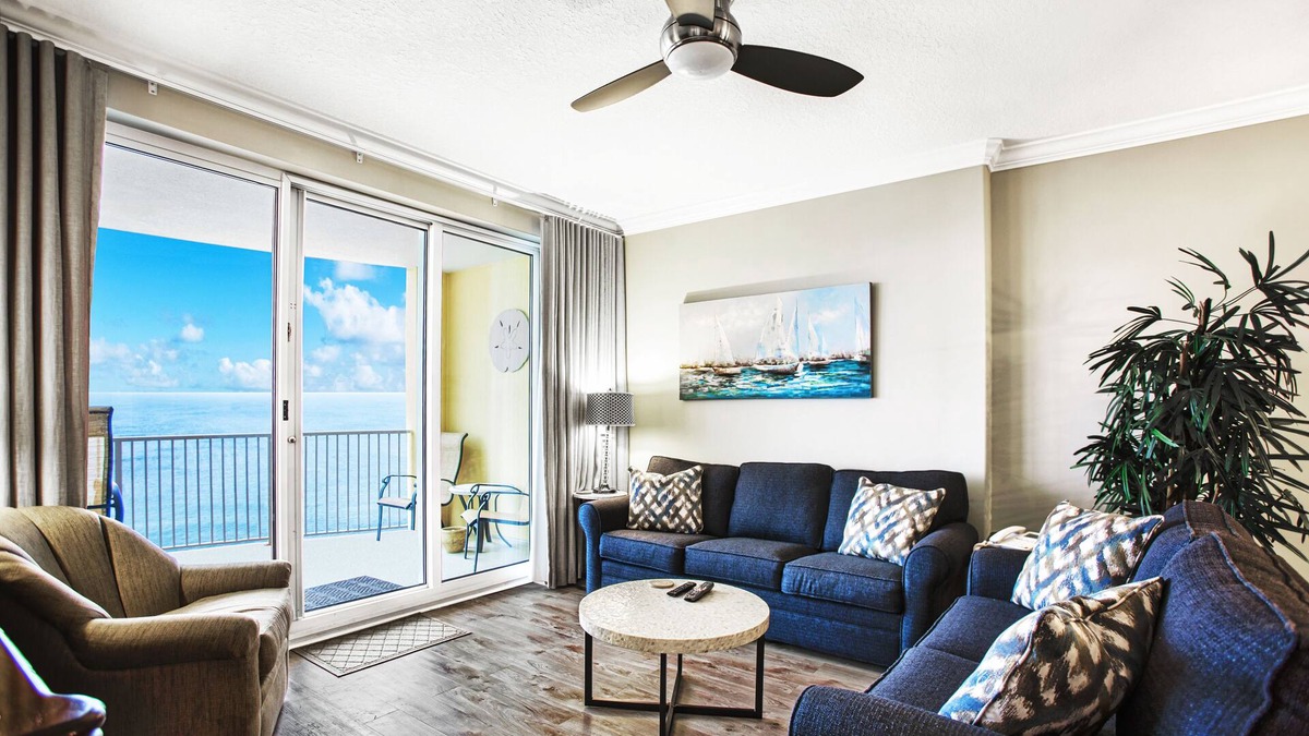 West Panama City Beach Condo | August 23-Sept 2 10% Off- FREE Beach Chairs & Reserved Parking!