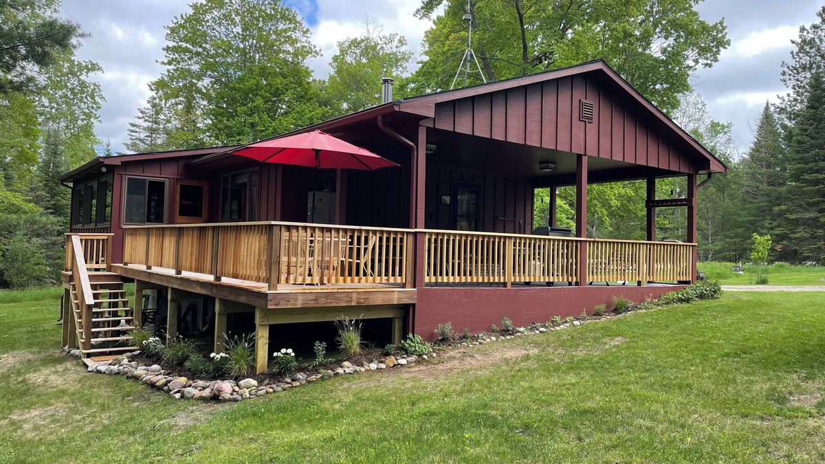 Grayling Cabin | AuSable River Rustic Cabin w/Central Air