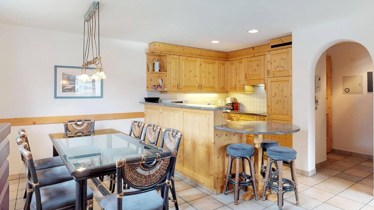 Celerina-Schlarigna Apartment | Authentically beautiful house in the Engadine style.