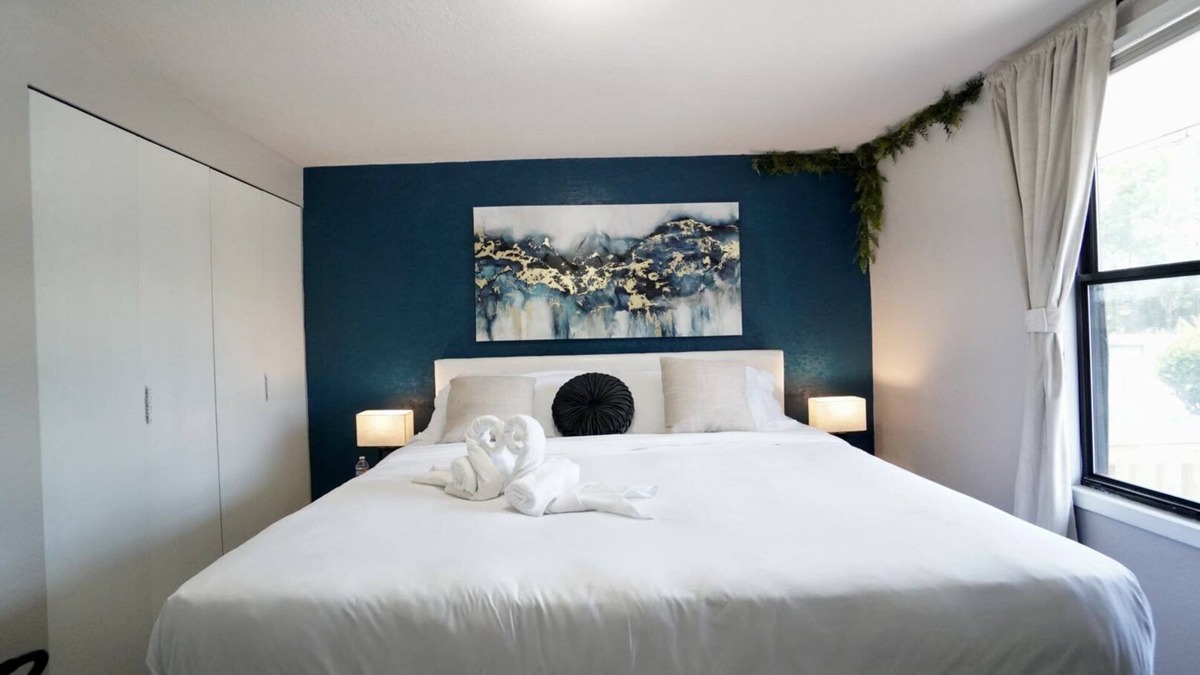 Columbus Apartment | Azure Oasis - Convenient Comfort, Near Fort Moore