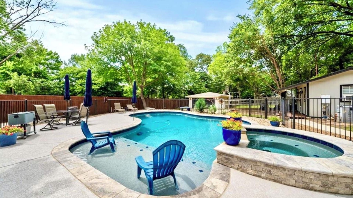 Roanoke House | Backyard Oasis - Private Pool and Hot Tub