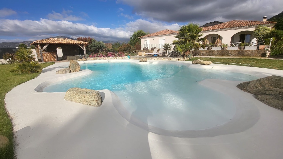 Calenzana Villa | Balagne luxury villa with private lagoon pool, sea and mountain views