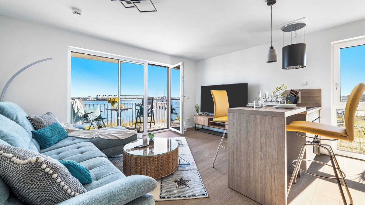 Olpenitz Apartment | Baltic Sea vacation apartment "Santiano Flat" in a central location, directly on the waterfront