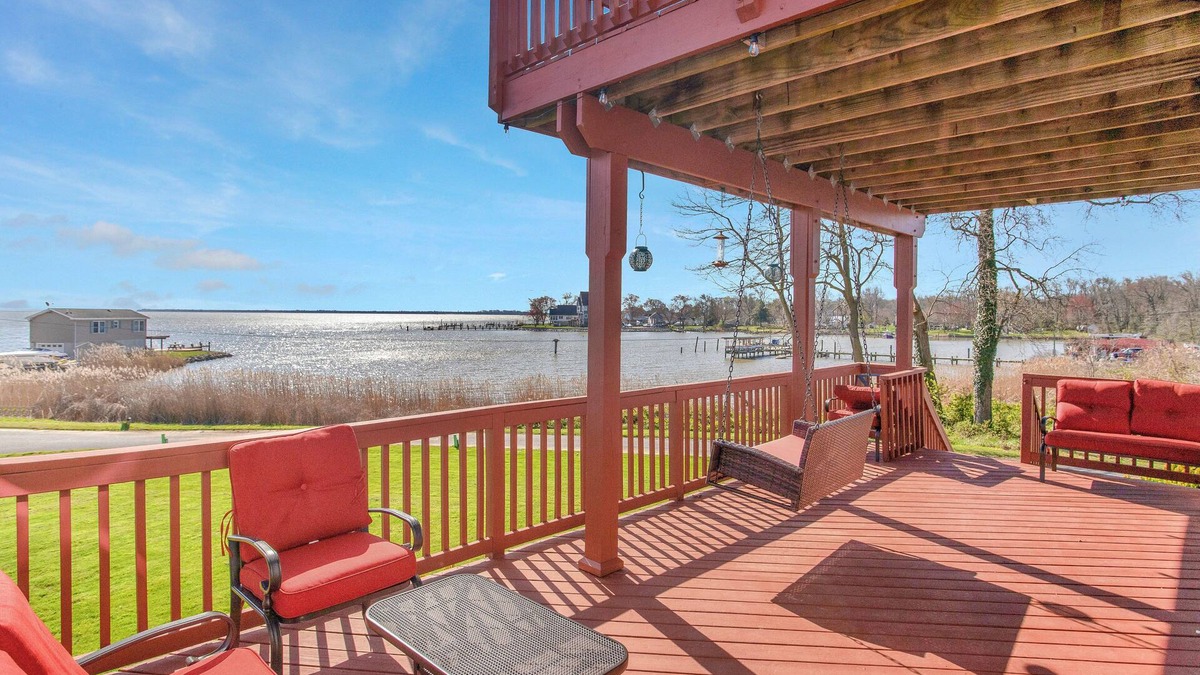 Essex House | Baltimore Waterfront Home, fire-pit, picnicshed,14 mi to Inner Harbor, sleeps 18