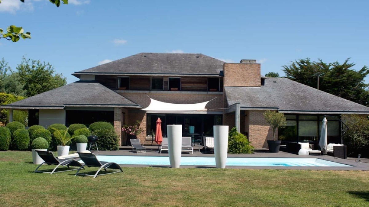 Larmor-Baden Villa | Bamboo Villa with pool 50 m from the sea