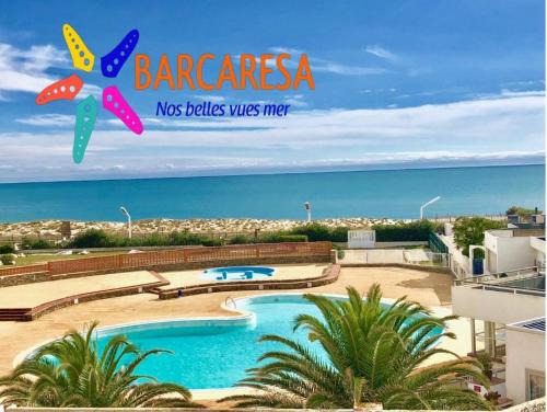 Le Barcares Apartment | BARCARESA-Appartement belle vue mer piscine tennis mini golf wifi