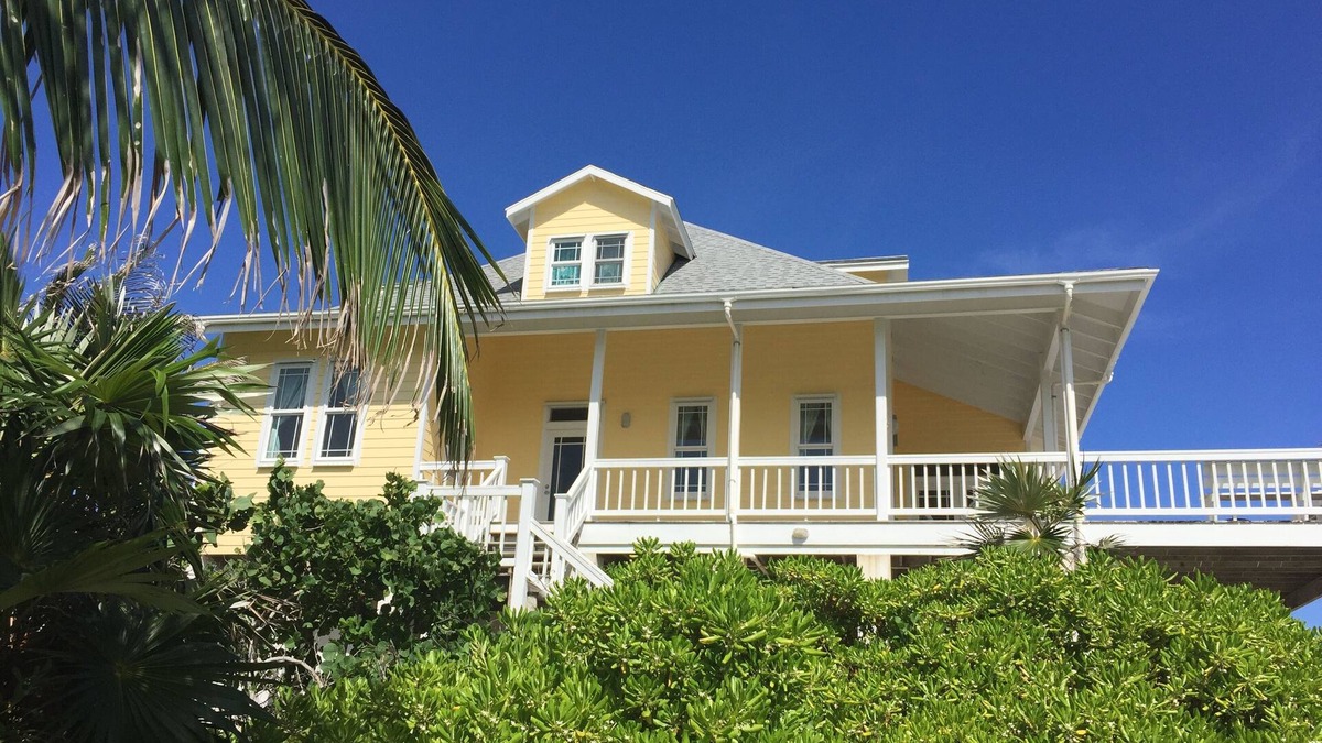 Hope Town House | Barefoot Beach - oceanfront beach house w/private beach, sunrise & sunset views