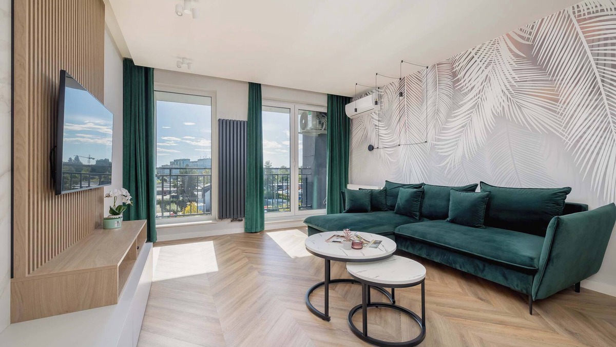 Tychy Apartment | Barona 51 Tychy | Air Conditioned Apartment with Parking and Desk
