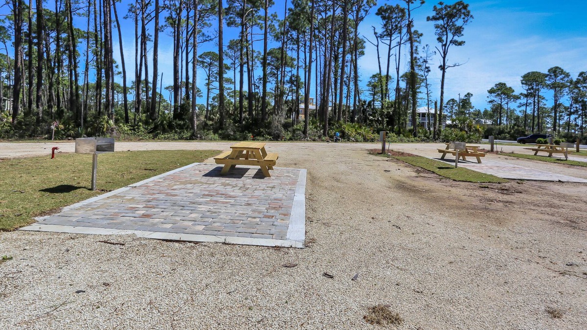 Cape San Blas RV Rental | Bay Front Cape San Blas RV Site ~ Bay Destiny Lot 3