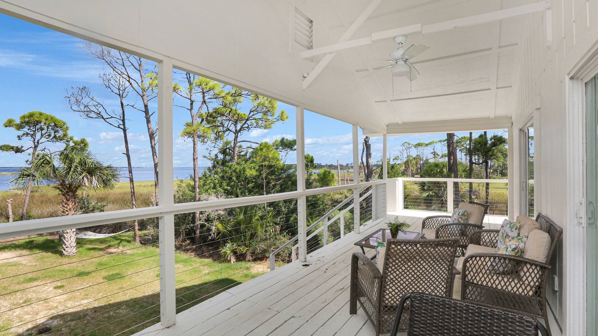 Cape San Blas House | Bay Front, Private Dock, Kayak Walk-In, Cape San Blas ~ Hideaway Bay