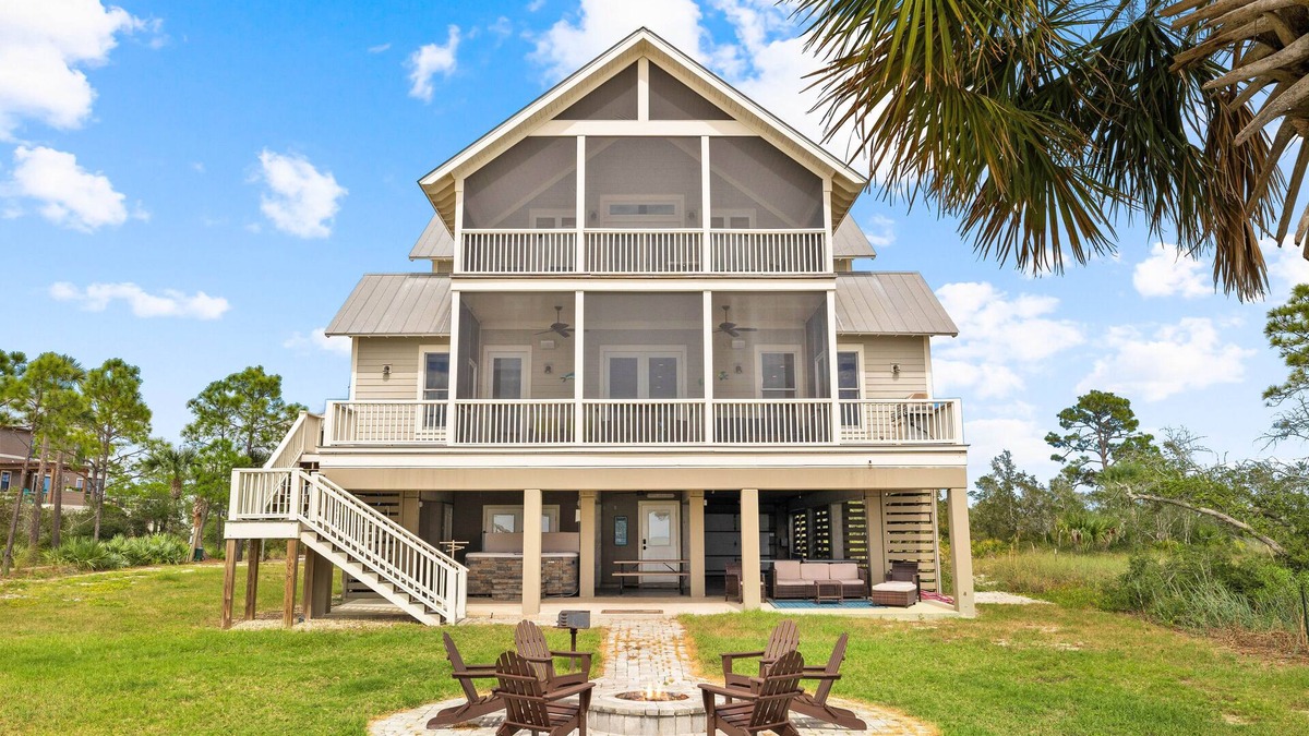 Port St. Joe House | Baydream: Stunning Bayfront Home, Private Pool, Pet-Friendly, Hot Tub, Sleeps 12