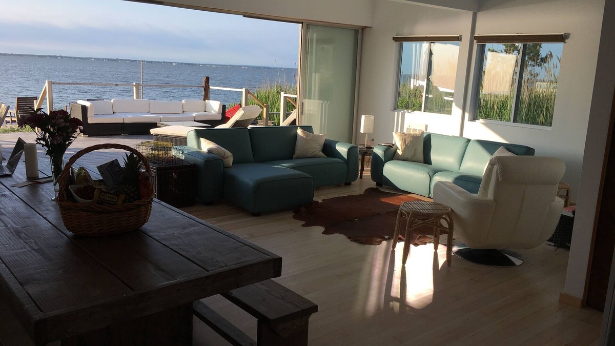 Cherry Grove House | Bayfront Fun! - 3 BR and 3 Ensuite Bath with Hot Tub!
