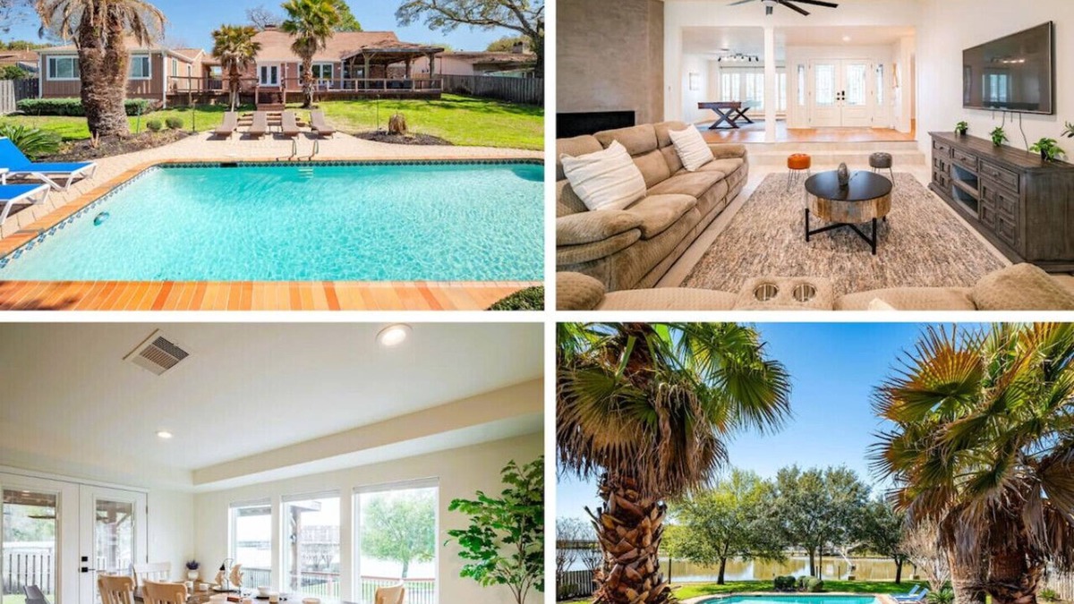 Nassau Bay House | Bayfront Luxury Oasis w Pool close to NASA Kemah